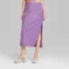 Women's Satin Lace Trim Midi Skirt - Wild Fable™ -Wild Fable GUEST de75536e 33c5 45f2 b76d 88b3020d2d46