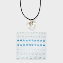 Acrylic Heart With Face Gems Pendant Necklace - Wild Fable™ Clear/Black 38 Acrylic Heart With Face Gems Pendant Necklace - Wild Fable™ Clear/Black -Wild Fable GUEST e37fdb87 6e58 4b74 af1f beba840da892