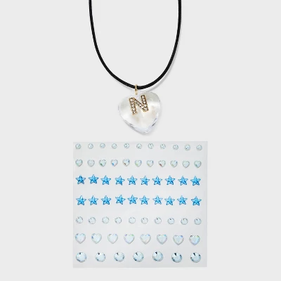 Acrylic Heart With Face Gems Pendant Necklace - Wild Fable™ Clear/Black 19 Acrylic Heart With Face Gems Pendant Necklace - Wild Fable™ Clear/Black - Image 17