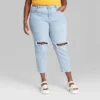 Women's Super-High Rise Distressed Slim Straight Jeans - Wild Fable™ Medium Wash -Wild Fable GUEST e52ad2b1 fbae 444e 8858 bb9fd9fb9a03