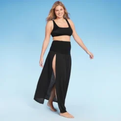 Women's Smocked High Slit Convertible Cover Up Dress - Wild Fable™ 12 Women's Smocked High Slit Convertible Cover Up Dress - Wild Fable™ -Wild Fable GUEST e587a15d c9c8 4c0f 8b54 111aae090562