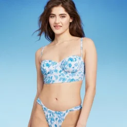 Women's Corset Longline Bikini Top - Wild Fable™ Cream -Wild Fable GUEST e695daa3 eab4 4b05 a31b e8980e90c00e