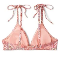Women's Shoulder Tie Bralette Bikini Top - Wild Fable™ Peach Paisley Print -Wild Fable GUEST ecfbea01 7625 4ba2 a3ef d205045074c2