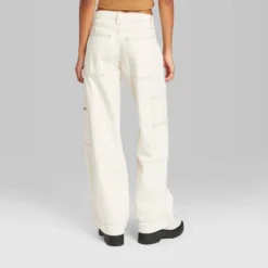 Women's High-Rise Cargo Baggy Jeans - Wild Fable™ Off-White 7 Women's High-Rise Cargo Baggy Jeans - Wild Fable™ Off-White -Wild Fable GUEST f55c9725 a7af 4d33 b0fb 8169c29270b7