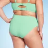 Women's Mid-Rise High Leg Cheeky Lurex Bikini Bottom - Wild Fable™ Mint Green 2 Women's Mid-Rise High Leg Cheeky Lurex Bikini Bottom - Wild Fable™ Mint Green -Wild Fable GUEST f65961ba 34b2 4402 a898 c889acff029a