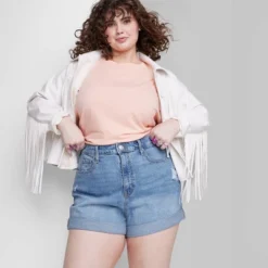 Women's Super-High Rise Rolled Cuff Jean Shorts - Wild Fable™ -Wild Fable GUEST f6664bc2 743e 40e9 9491 48de8e30e391