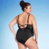 Women's Wrap Cut Out Cheeky One Piece Swimsuit - Wild Fable™ Black 2 Women's Wrap Cut Out Cheeky One Piece Swimsuit - Wild Fable™ Black -Wild Fable GUEST f7171f2c d823 4d88 b683 e46706fa34b2
