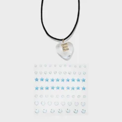 Acrylic Heart With Face Gems Pendant Necklace - Wild Fable™ Clear/Black 29 Acrylic Heart With Face Gems Pendant Necklace - Wild Fable™ Clear/Black -Wild Fable GUEST ff2c9210 0e62 4e01 a8fc d75ad3833cd5